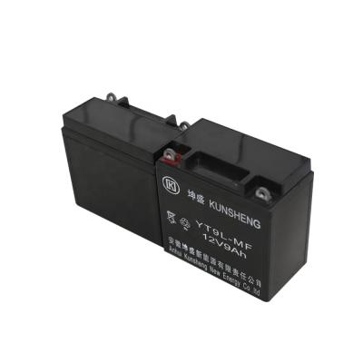 China China Motorcycle Battery Maintenance Free Lead Acid Batteries Rechargeable Motorcycle Battery Prices 12v 9ah for sale