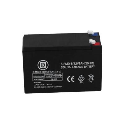 China Good Quality Lead Acid Battery Maintenance Free AGM UPS 12V 8AH Deep Cycle Lead Acid Batteries For Toy Car for sale