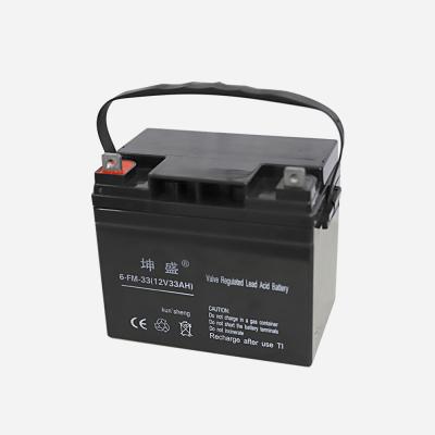 China Wholesale Toys Power Storage Sealed Deep Cycle Long Life Ups Lead Acid Battery 12v33ah for sale