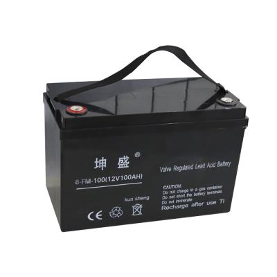 China Best Quality 12v 100ah Toys Rechargeable Lead Acid Battery Free UPS Battery for sale