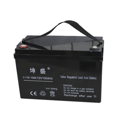 China Best Popular Toys Free Maintenance Deep Cycle Battery 12v 100ah Lead Acid Battery For Solar for sale