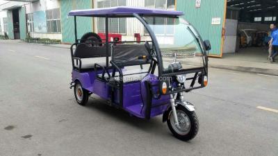 China Steel i CAT battery operated electric tricycle for passenger 3 wheel e-rickshaw/taxi for India for sale