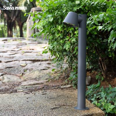 China Garden Savia Floor / Bollard / Stand Lamp Outdoor Poles Ip44 Waterproof 1*35w Led 8w Gu10 Track Lights Aluminum Morden Garden Post Light for sale