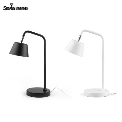 China Savia Modern 360 Degree Rotating Aluminum Table Lamp 6W 450LM LED Desk Light Bedside Reading Lamp for Hotel Living Room Study Room for sale