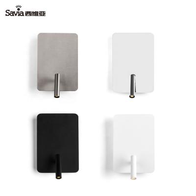 China Savia Modern Flexible Rotatable Aluminum Led Adjustable Outdoor Mounted Living Bedside Reading Lamp Wall Lamp Bed Book Light for sale