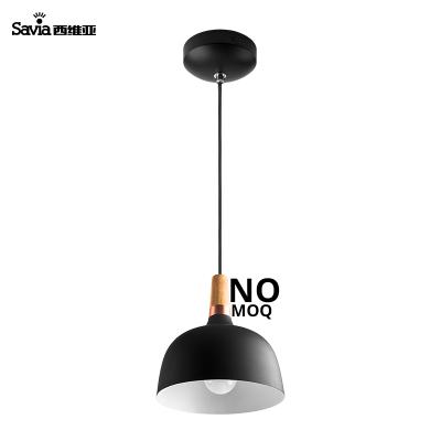 China Modern Simple Black Modern Dining Room Ceiling E27 Island Kitchen LED Lamp Fixtures Hanging Chandelier Lights for sale