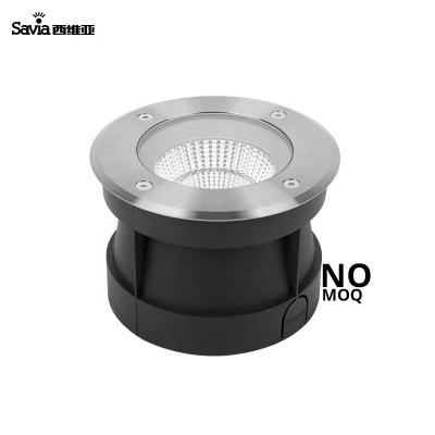 China Garden Savia Led Outdoor Recessed Cob Uplighter Waterproof IP67 Stainless Steel Underground Light Recessed Ground Lamps for sale