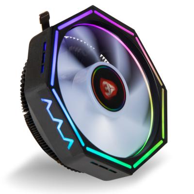 China Computer Case SATE Control Computer Case Processor Heat Pipe CPU Cooler 4 Heat Pipe Cooling For RGB Fan CC19 for sale