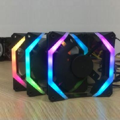 China 3 Pcs/set SATE (GF1) Computer Remote Control Case Light RGB Fan Quiet LED Fans 12V Computer Case CPU Fans for sale