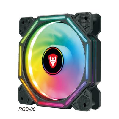 China SATE Newest 120mm Fan RGB-80 120x120x25mm Desktop Computer PC LED RGB Gaming Case for sale