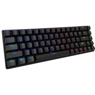 China Multimedia Keys SATE RGB Keyboard Brand Stocked 68 Key Wired Backlight Keyboard GK-55 for sale