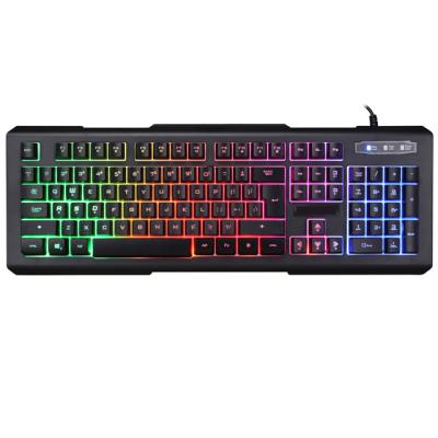 China High Sensitivity SATE-RGB Wired Backlight Gaming Switch Gaming Maker USB Led Keyboard For PC AK-840 for sale