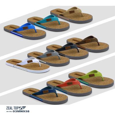 China Summer Lightweight Outdoor Beach Slipper Fashion Soft Unique Outdoor Casual Cork Flip Flop Slippers For Men for sale