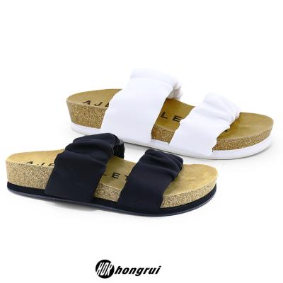 China Lightweight Slippers Slides For Unique Wholesale Custom Women Cork Slipper Women's Fashionable Summer Ladies Outdoor Cork Slippers for sale