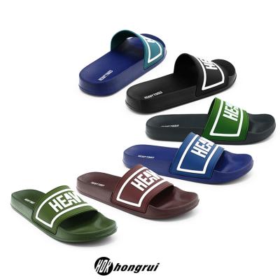 China Cushioning Rigid New Designer Wholesale Custom Logo Sliding Casual Drawer Breathe Eva Injection Fabric Slides Sandals Men Slippers for sale