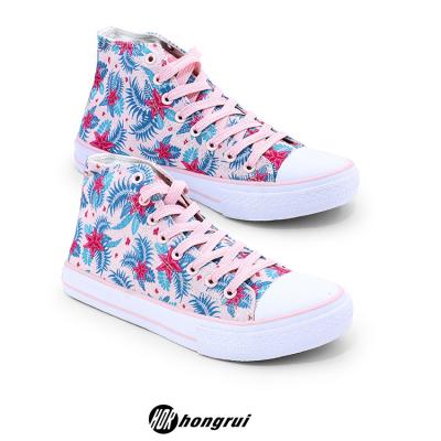 China Lightweight High Quality Women Casual Shoes Sneakers Ladies Canvas Shoes 2022 Wholesale Custom Print Casual Women Pattern Canvas Shoe for sale