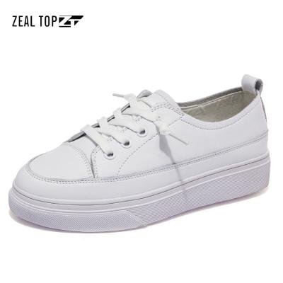 China Cushioning new arrival white sneakers for women casual sneakers platform custom leisure sneakers for women new styles scare leather for sale