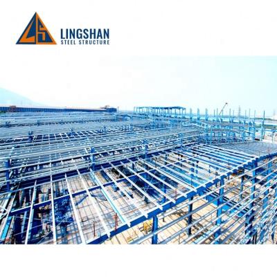 China Q345 China fabricated prefabricated construction steel structure prefab workshop for sale