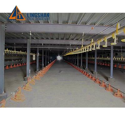 China Store low cost prefab steel structure design poultry farm shed chicken house building price for sale