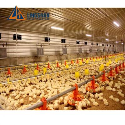 China Modern Qingdao China Prefab Prefab Steel Structure Warehouse Chicken House Farm Construction Building for sale