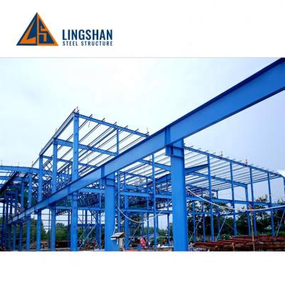 China Cow/chicken/sheep parking lot metal frame farm house steel structure shed for sale