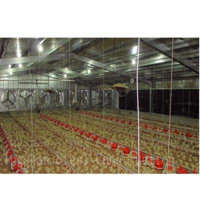 China Commercial farm low cost poultry house steel structure chicken farm house prefab steel building for sale for sale