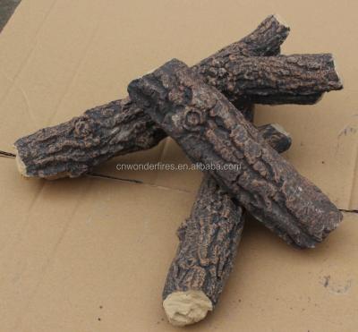 China MgO Fire Wood Log Ceramic Wood Gas Log for sale