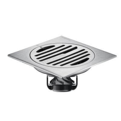 China MAGdrain Modern Magnetic Deodorizer Pop Up Stainless Steel 100mm Brushed Anti Smell Floor Trap Drain for sale