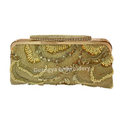 China Wholesale Messenger Bags Sequins Handcrafted Chain Handbags High Quality Handbags For Bridal for sale