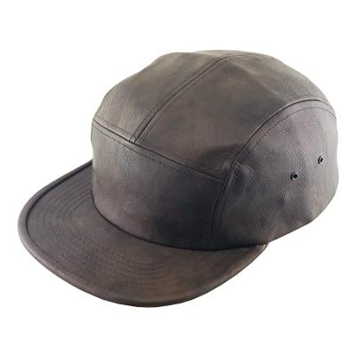 China Wholesale Custom 2022 Snapback Leather Flat Brim COMMON PU Fabric Unstructured Nylon Panel Hats 5 for sale