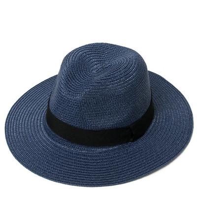 China Bow Straw Panama Hat Female Straw Women Big Brim Beach Sun Hat High Quality for sale