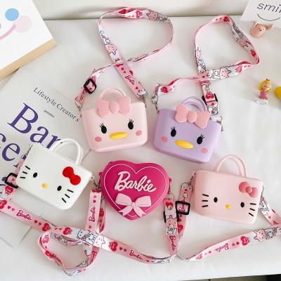 China Hot Fashion Amazon Sale Silicone Child Jelly Zipper Sling Bags Kids Cross - Body Bag for sale