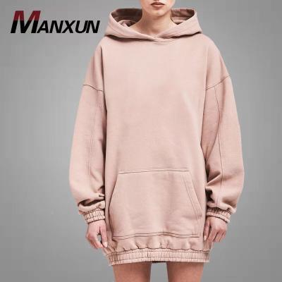 China Hotsale Lady Long Hoodies Custom Logo Fleece Autumn Clothing Anti-Wrinkle Anti-Wrinkle Heavy Cotton Sweatshirt Large Pocket for sale