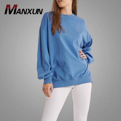 China Anti-Wrinkle OEM Shear Hoodie Women's Clothing Crewneck Sports Streetwear Blank Anti-Wrinkle Logo Sweatshirt Casual Long Sleeve Sweater Online for sale