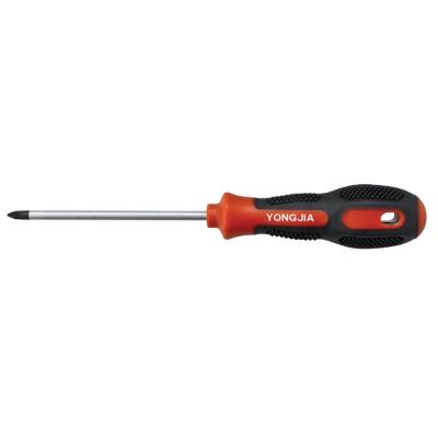 China Dual Color Plastic Handle Professional Magnetic Screwdriver #2208-Phillips Phillips Screwdriver for sale