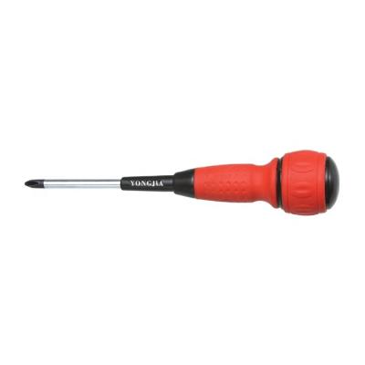 China High quality comfortable screwdriver model#2204-Phillips color plastic double handle phillips screwdriver handle for sale