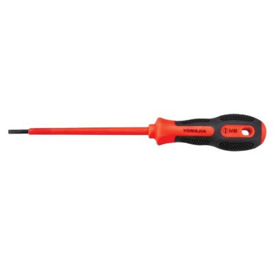 China Plastic Slotted Head Professional Tools Insulated Comfortable Screwdriver Handle #2208E Model Screwdriver for sale