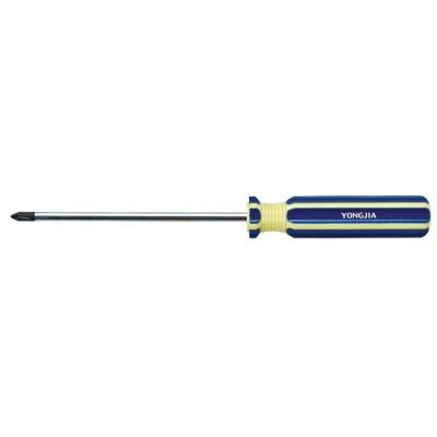 China Alloy Cross Flat Stubby Screwdriver Plastic Crystal Steel Phillips Handle Screwdriver Model#896-Phillips Plastic Handle for sale