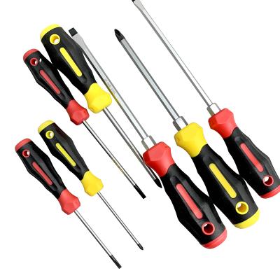 China Professional Polypropylene Screwdriver Set Soft Grip Magnetic Slotted Phillips Big Torque Screwdriver Set tools#0113-7 for sale