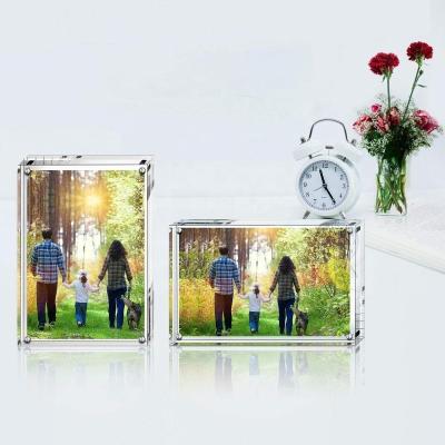 China Wholesale High Quality Acrylic Gift Baby Photo Frame 3.5x5 Block Picture Photo Acrylic Frame for sale