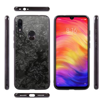 China Available in Bling Multiple Luxury Soft Colors Pattern Tempered Glass Back Cover Glossy Marble Case For Realme 3i for sale