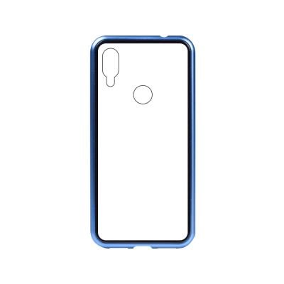 China Newest Styles Developed 2020 New Models 9H Tempered Glass Back Cover Metal Flip Magnetic Phone Case For 360 Redmi 7/Y3 for sale