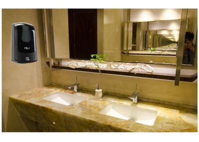 China Wall Mounted Automatic Bathroom Hand Soap Dispenser Black 1000ML Capacity for sale