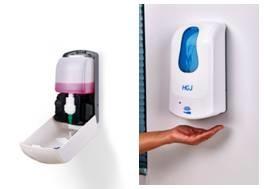 China White Touchless Wall Mount Hand Soap Dispenser , Hand Wash Liquid Dispenser for sale