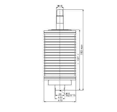 China Durable Vacuum Interrupter Bottle 7.2 Kilo Watt  630A Rated Current for sale