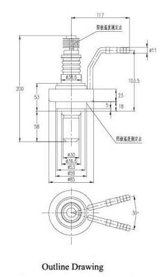 China 15kw 2450mhz Cw Magnetron , Industrial Magnetron Microwave Oven Parts for sale