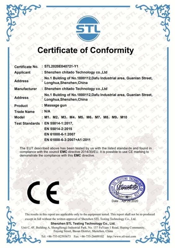 CE - Shenzhen Chitado Technology Co., Ltd.