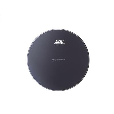 China Mobile phone round wireless charger for sale