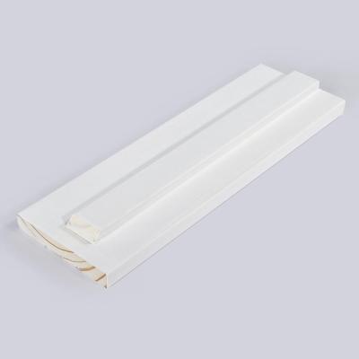 China Interior Decoration White Primed Wooden Trim Door Decorative Enclosing Wood Architrave for sale