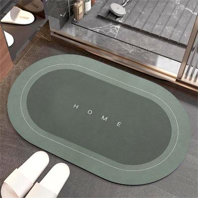 China Viable LOGO Design Christmas Festival Style Custom Printed Floor Mat Kitchen Bathroom Anti-Slip Blanket for sale